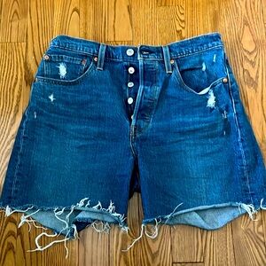 Levi’s 501 Boyfriend High Waist Buttonfly Shorts Size 30